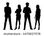 vector silhouettes of  men and... | Shutterstock .eps vector #1470027578