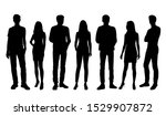 vector silhouettes of  men and... | Shutterstock .eps vector #1529907872