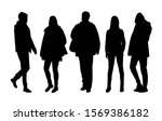 vector silhouettes of  men and... | Shutterstock .eps vector #1569386182