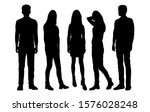 vector silhouettes of  men and... | Shutterstock .eps vector #1576028248