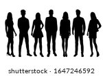 vector silhouettes of  men and... | Shutterstock .eps vector #1647246592