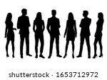 vector silhouettes of  men and... | Shutterstock .eps vector #1653712972
