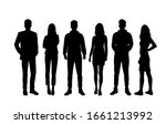 vector silhouettes of  men and... | Shutterstock .eps vector #1661213992