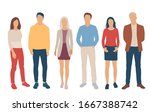 set of men and women  different ... | Shutterstock .eps vector #1667388742