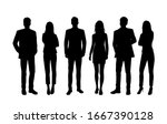 vector silhouettes of  men and... | Shutterstock .eps vector #1667390128