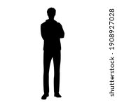 vector silhouette of a man... | Shutterstock .eps vector #1908927028