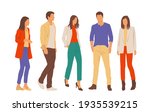  set of young men and women ... | Shutterstock .eps vector #1935539215