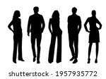 vector silhouettes of  men and... | Shutterstock .eps vector #1957935772