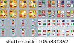 vector flags of the country.... | Shutterstock .eps vector #1065831362
