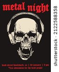 Metal Night Gig Poster Flyer...