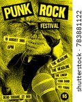 punk rock flyer poster template | Shutterstock .eps vector #783881122