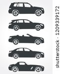 Set Of Car Models. Top To...