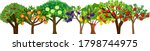 different fruit trees with ripe ... | Shutterstock .eps vector #1798744975