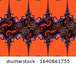 a hand drawing pattern made of... | Shutterstock . vector #1640861755