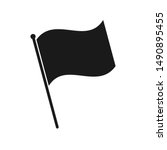 simple flag icon isolated on... | Shutterstock .eps vector #1490895455