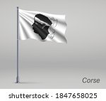Waving Flag Of Corse   Region...