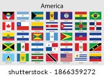 set of flags americas countries ... | Shutterstock .eps vector #1866359272