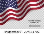 Waving Flag Of United States Of ...
