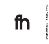 initial letter fh black white... | Shutterstock .eps vector #558574948