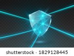 laser beams with protection... | Shutterstock .eps vector #1829128445