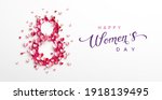 women's day greeting card or... | Shutterstock .eps vector #1918139495
