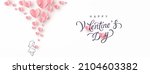 valentine's day postcard with... | Shutterstock .eps vector #2104603382