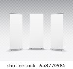 roll up banner isolated on... | Shutterstock .eps vector #658770985
