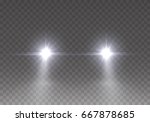 cars flares light effect.... | Shutterstock .eps vector #667878685