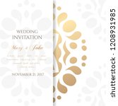 wedding invitation templates.... | Shutterstock .eps vector #1208931985
