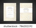 gold scribbles. wedding... | Shutterstock .eps vector #786202192