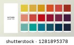 seasonal color types for women  ... | Shutterstock .eps vector #1281895378