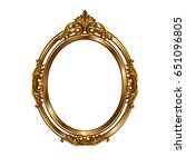 decorative frame of a round... | Shutterstock . vector #651096805