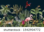 seamless pattern with jungle... | Shutterstock .eps vector #1542904772