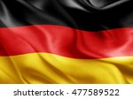 Germany flag of silk-3D illustration 