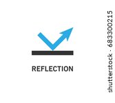 reflection icon simple | Shutterstock .eps vector #683300215