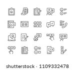 simple set of survey related... | Shutterstock .eps vector #1109332478