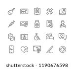 simple set of medical related... | Shutterstock .eps vector #1190676598