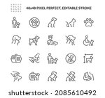 simple set of service pet... | Shutterstock .eps vector #2085610492