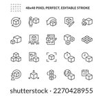 
Simple Set of Abstract Product Related Vector Line Icons. 
Contains such Icons as Module, Design Metaphor, Application and more. Editable Stroke. 48x48 Pixel Perfect.