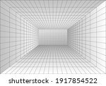 perspective grid room.... | Shutterstock .eps vector #1917854522