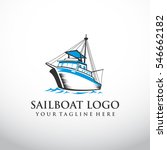 Fishing Boat Logo Template....