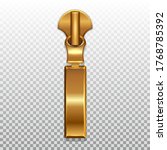 gold color zip closure. pendant ... | Shutterstock .eps vector #1768785392