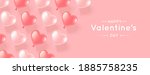 horizontal banner with pink... | Shutterstock .eps vector #1885758235