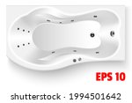 white bathtub rectangular... | Shutterstock .eps vector #1994501642