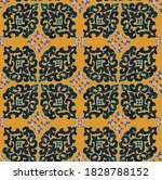 detailed oriental grunge damask ... | Shutterstock . vector #1828788152