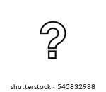 question mark icon vector... | Shutterstock .eps vector #545832988