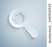 paper cut magnifying glass icon ... | Shutterstock .eps vector #1465532525