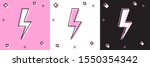 set lightning bolt icon... | Shutterstock .eps vector #1550354342