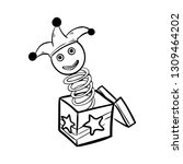 Jack Box Doodle Icon Vector 