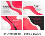 set of creative banners with... | Shutterstock .eps vector #1458816308